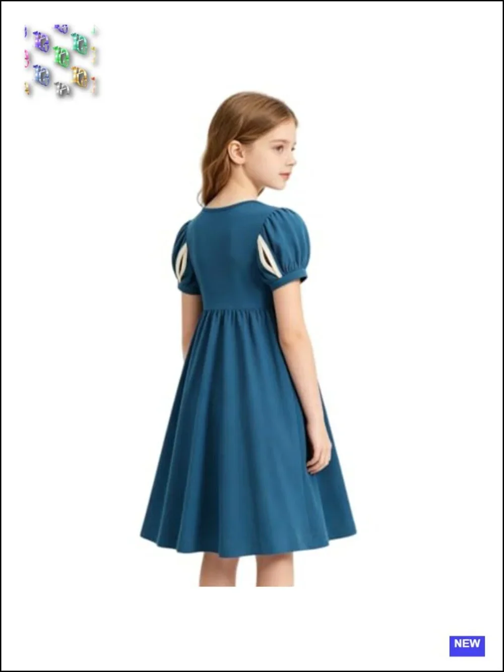 Girls Medieval Princess Costume Dress with Headband Cotton